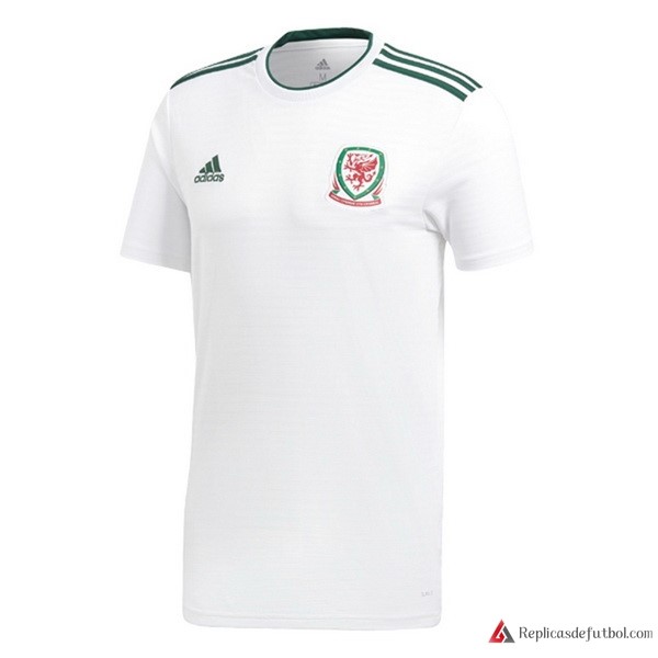 Camiseta Seleccion Gales Segunda equipación 2018 Blanco